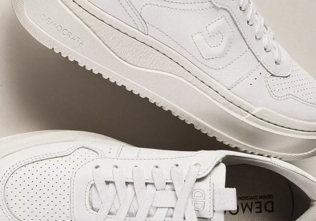 Tênis Denim Block Branco Democrata
